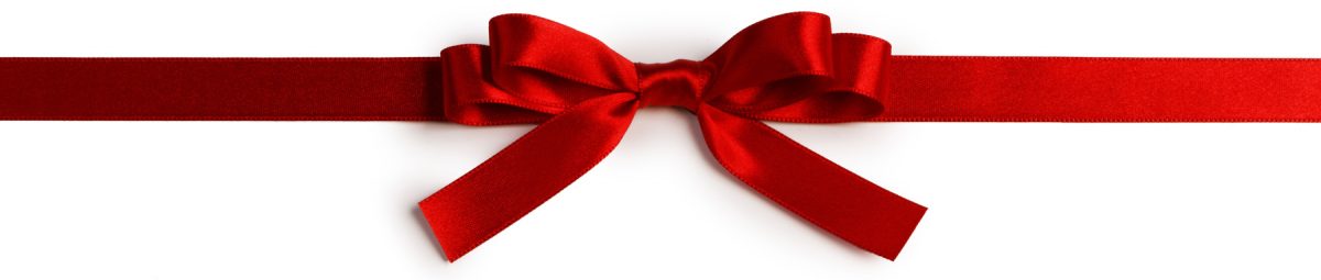 red holiday bow